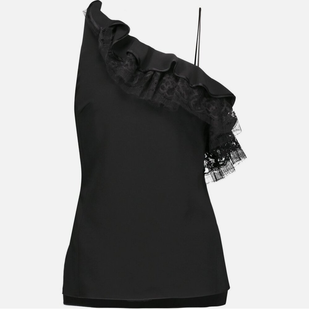 Adam Lippes Cady One Shoulder Camisole Top